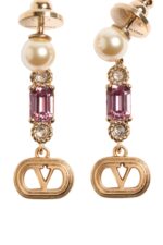 Valentino Garavani Ovalette Earrings Gold Pearl Swarovski® Crystals