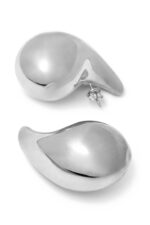 Bottega Veneta Drop Large Stud Earrings Silver