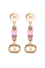 Valentino Garavani Ovalette Earrings Gold Pearl Swarovski® Crystals