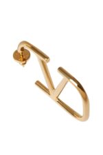 Designer gold VLogo earrings by Valentino Garavani. Luxury statement jewelry for women’s fashion and gifting.
