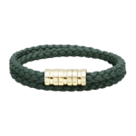 Chopard Ice Cube Khaki Leather Unisex Bracelet