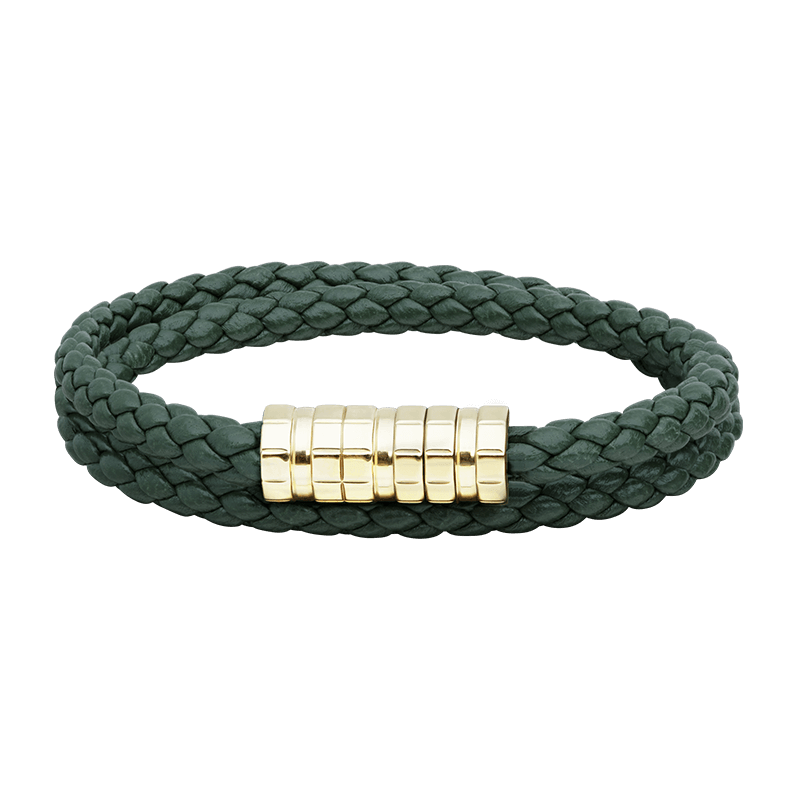 Chopard-Ice-Cube-Luxury-Leather-Bracelet-Khaki Chopard Ice Cube Khaki Leather Unisex Bracelet