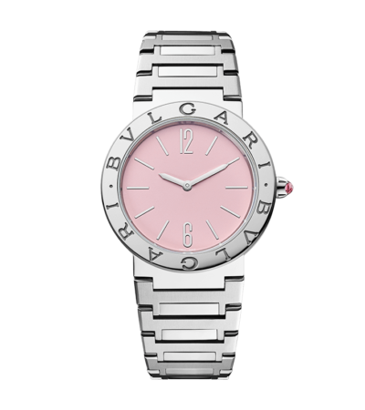 Bvlgari Bvlgari Limited Edition Pink Watch with Stainless Steel Bracelet