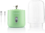 Green InnovaGoods Blendyr portable cup blender with 6 steel blades and USB charging