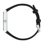 Gucci G-Frame Watch YA127515 Silver Dial Black Leather Strap Women’s Watch