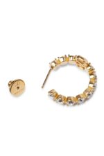 Valentino Garavani VLogo Signature Crystal Half Hoop Earrings Gold