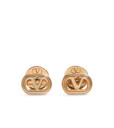 Valentino Garavani Ovalette Metal Earrings Women Gold