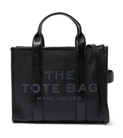 Marc Jacobs Medium Leather Tote Bag in Black