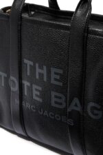 Marc Jacobs Medium Leather Tote Bag in Black