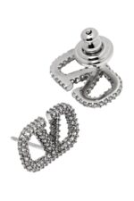 Valentino Garavani VLogo Signature Earrings Silver Swarovski® Crystals