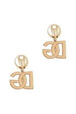 Dolce & Gabbana DG Logo Clip-On Earrings Gold