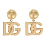 Dolce & Gabbana DG Logo Clip-On Earrings Gold