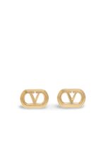 Valentino Garavani Ovalette Metal Earrings Gold