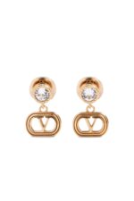Valentino Garavani Ovalette Earrings Gold