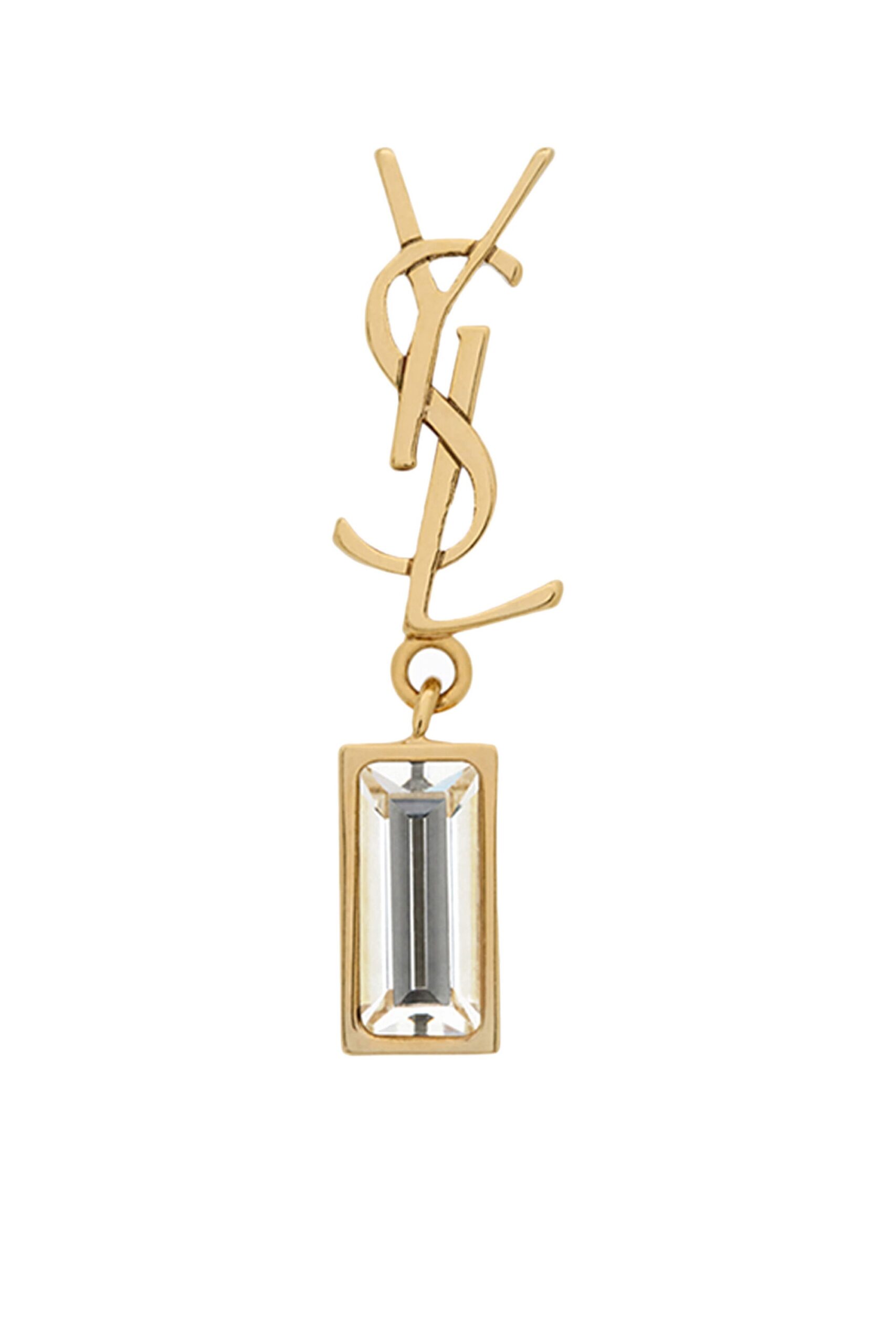 Saint-Laurent-Cassandre-Single-Earring-in-Gold-Metal Saint Laurent Cassandre Single Earring Gold