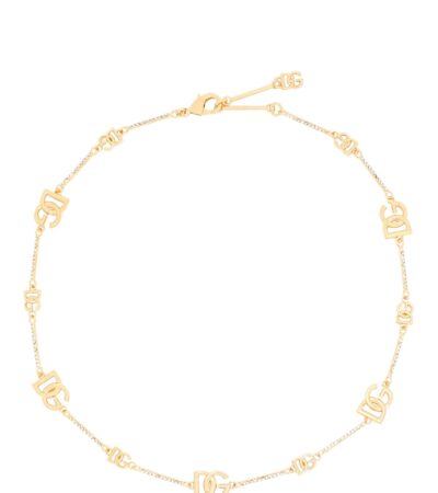 Dolce & Gabbana DG Multi-Logos Short Necklace Gold