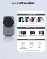 Aukey AU-LC-MC312-GY 3-in-1 Magnetic Wireless Charging Station Grey