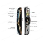 Automatic 3D face recognition smart door lock with fingerprint and keypad