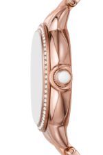 Emporio Armani Mia 32mm stainless steel watch with white minimalist dial.