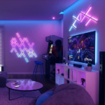 Nanoleaf Lines 60 Degrees Expansion Pack featuring three modular LED light bars