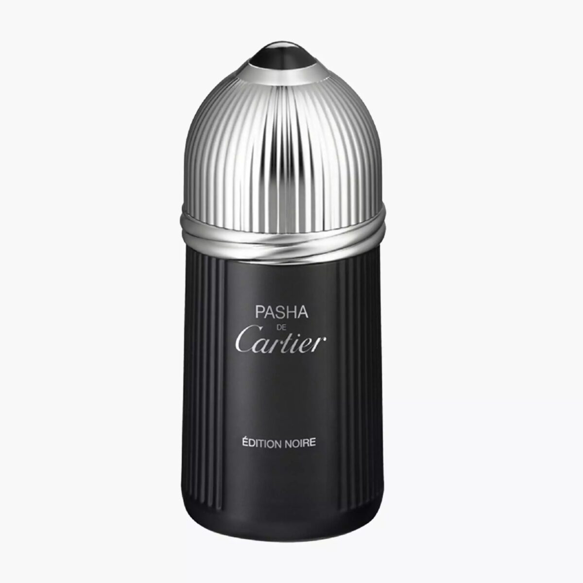100ml bottle of Pasha de Cartier Edition Noire showing the metallic cap and black gradient glass.