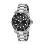 Gucci Dive 40mm automatic watch with black dial and stainless steel bracelet