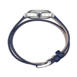 Chopard Happy Sport 25mm Watch with Dancing Diamonds and Blue Leather Strap