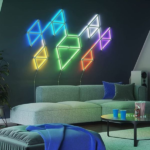 Nanoleaf Lines 60 Degrees Expansion Pack featuring three modular LED light bars