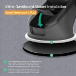 iOttie iTap 2 magnetic car mount attached to a car dashboard holding a smartphone