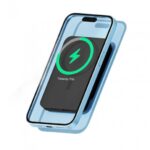 Powerey 10000mAh MagSafe power bank with LCD screen and built-in cables