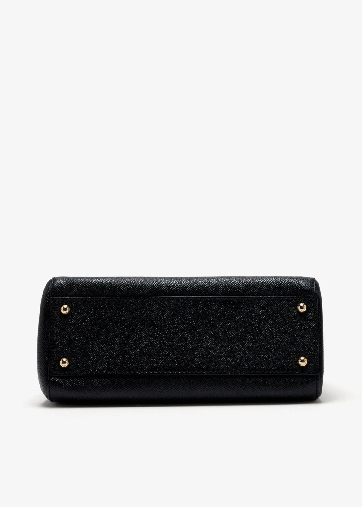 Dolce & Gabbana Dauphine Miss Sicily bag in textured leather with leopard lining