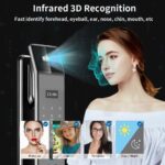 XSDTS DF14XF smart door lock with 3D facial recognition on a modern steel door