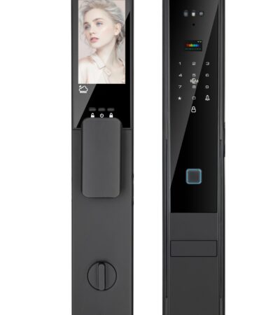 ES452D smart door lock with 3D face recognition and palm print scanner