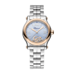 Limited Edition Chopard Happy Sport Kuwait watch with blue dial and dancing diamonds