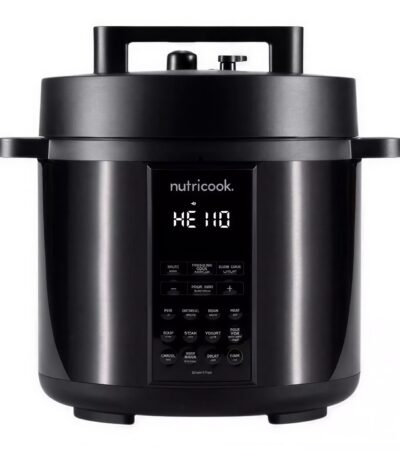 Nutricook 8L 9-in-1 Electric Pressure Cooker Black