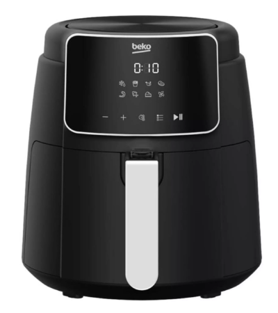 Beko 4.7L Digital Air Fryer with stainless steel accents