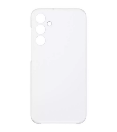 Official Samsung Galaxy A25 5G Clear Case on phone showing transparent back