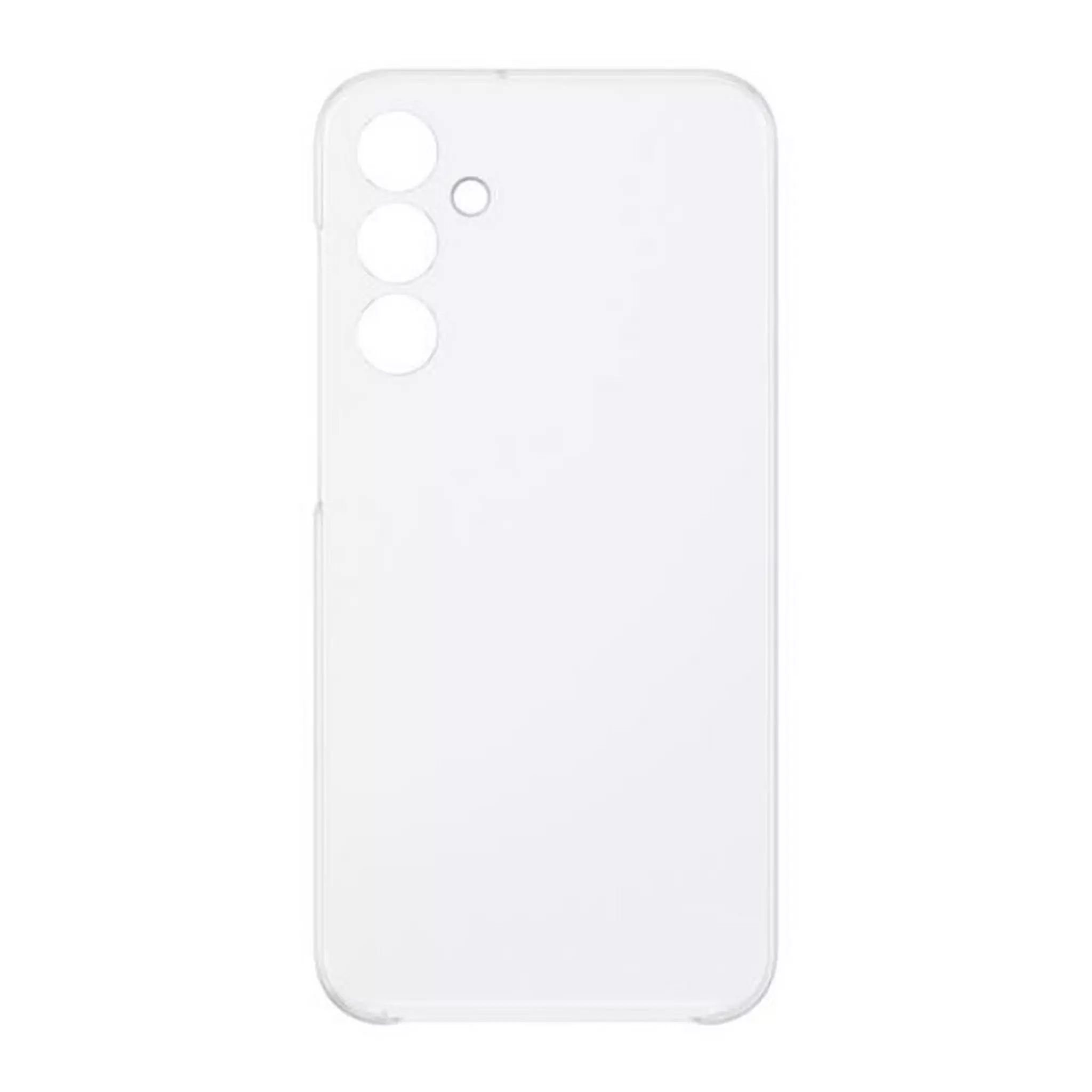 صورة خلفية لغطاء سامسونج جالاكسي A25 الشفاف Official Samsung Galaxy A25 5G Clear Case on phone showing transparent back