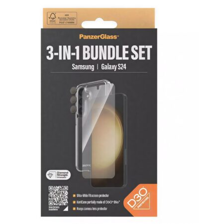 PanzerGlass 3-in-1 Protection Pack for Samsung Galaxy S24 B12107350