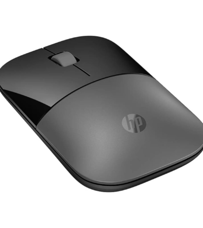 HP Z3700 dual wireless mouse in Silver showing its ultra-slim 25mm height.