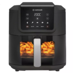 Nutricook Slim Air Fryer XL with clear viewing window and 7.6L basket