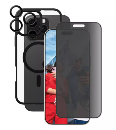 Panzer-Glass Flagship 3-in-1 Privacy Protection Pack for iPhone 16 Pro Max Black