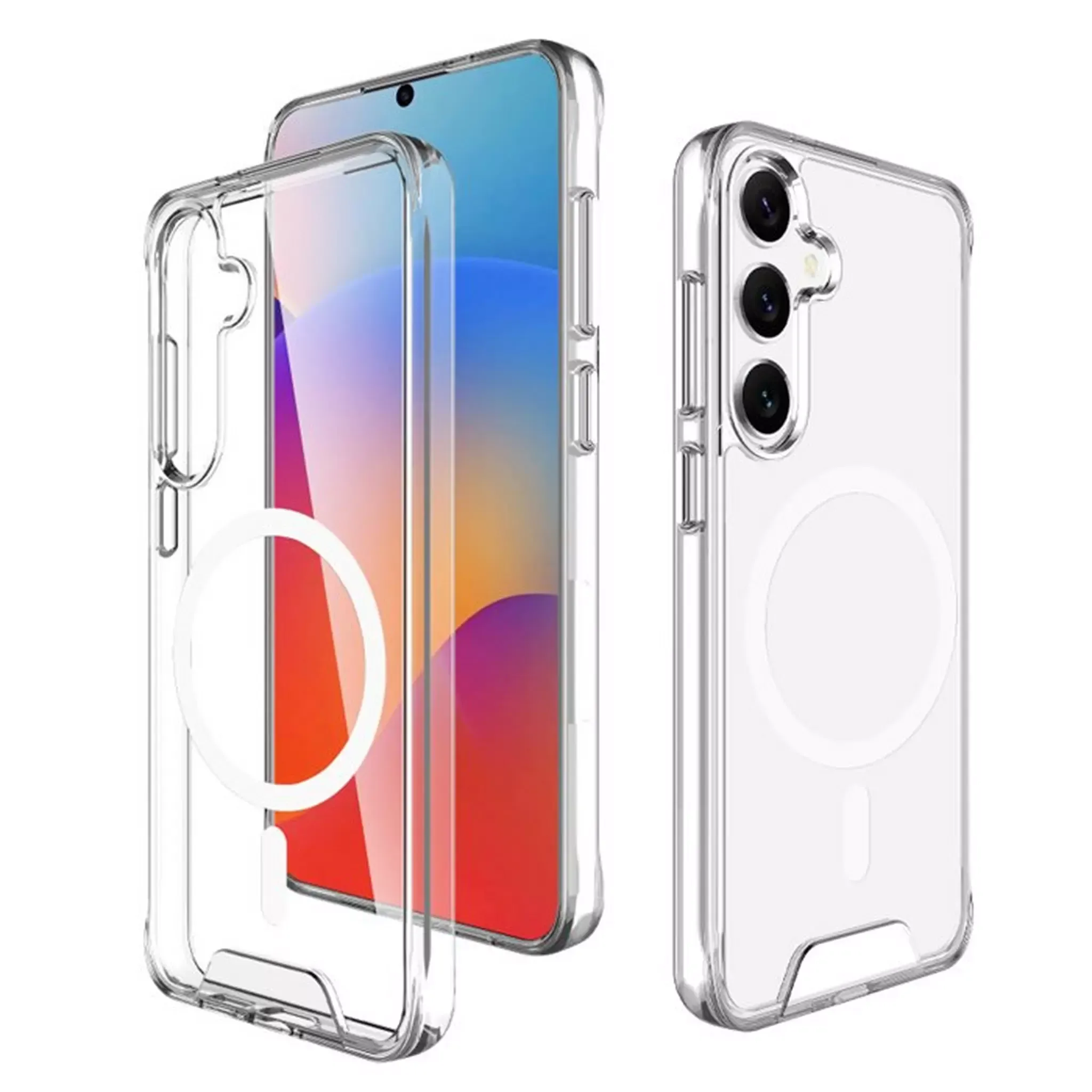 eq-pure-star-magsafe-galaxy-s25-plus-clear-case EQ Pure Star Clear Mag-Safe Compatible Case for Samsung Galaxy S25 Plus