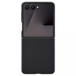 Black Galaxy Z Flip7 Kind Suit-case showing sleek texture and camera cutouts
