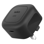 Compact Belkin 45W USB-C Wall Charger in Black