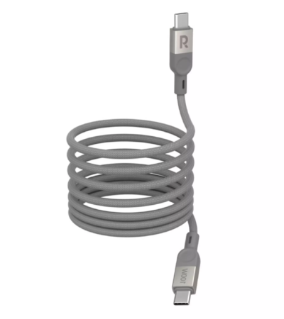 Ravpower 1.2m 60W magnetic USB-C to USB-C cable in grey