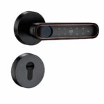 Modern Smart Lock T12 with illuminated keypad and fingerprint sensor