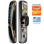 Automatic 3D face recognition smart door lock with fingerprint and keypad