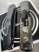 Automatic 3D face recognition smart door lock with fingerprint and keypad