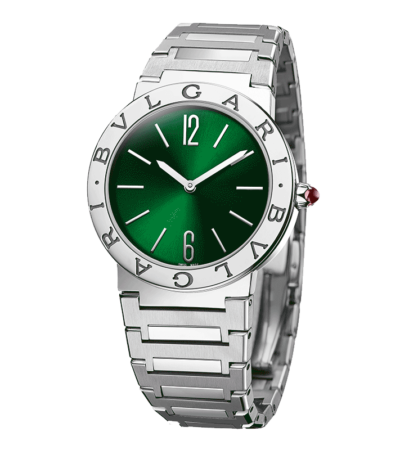 BVLGARI BVLGARI Lady 33mm stainless steel watch with green sunray dial